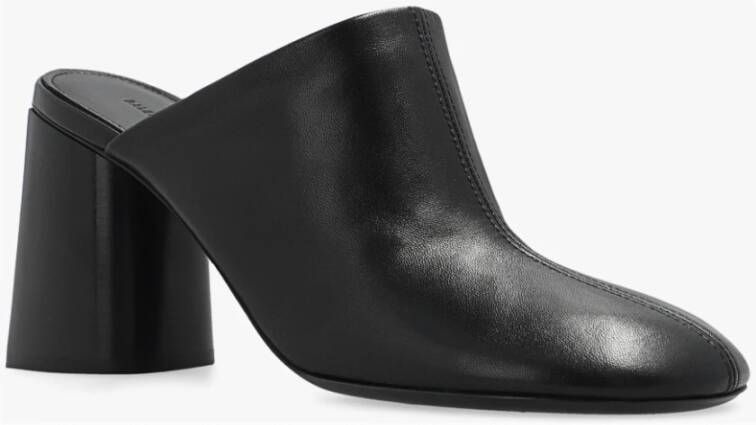 Balenciaga Zwarte Handschoen Mules met Hak Zwart Dames