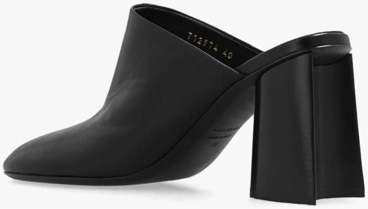 Balenciaga Zwarte Handschoen Mules met Hak Zwart Dames