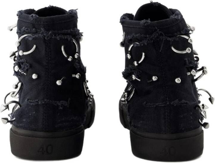 Balenciaga Paris High Top Sneakers Canvas Zwart
