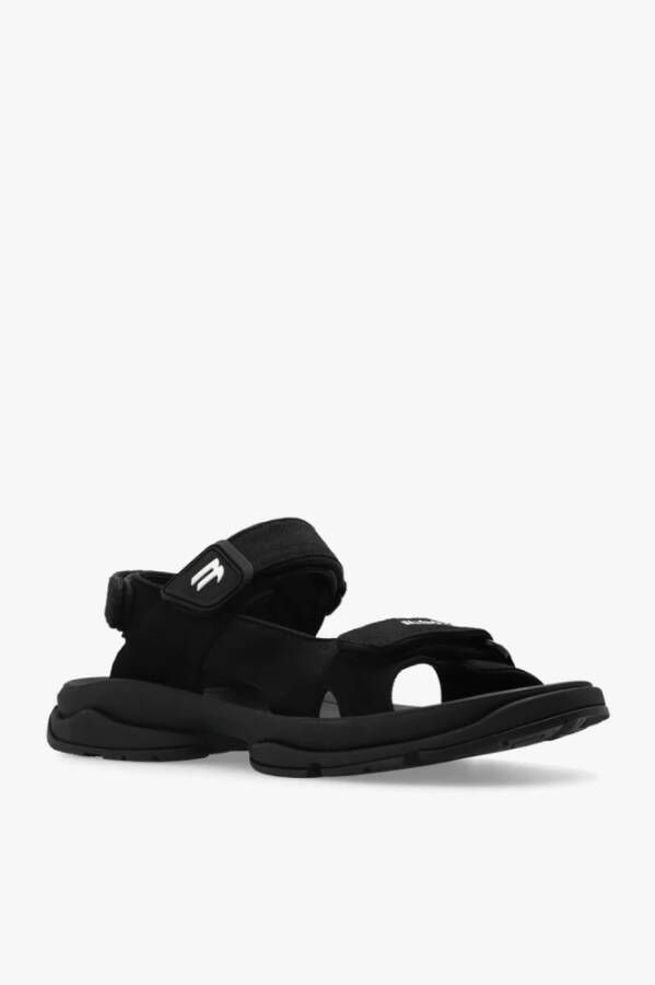 Balenciaga Platte sandalen Zwart Heren