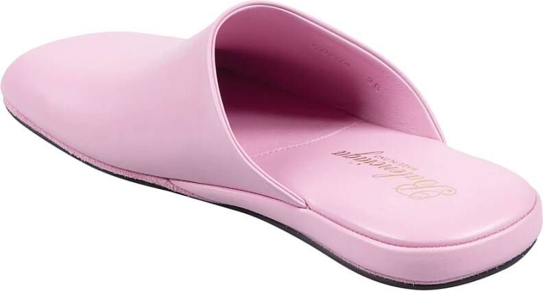 Balenciaga Platte Leren Sneakers Roze Dames