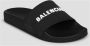 Balenciaga Pool Slide Sandaal met Contrasterend Logo Black Dames - Thumbnail 2