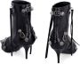 Balenciaga Zwarte leren enkellaarzen Edgy Statement Piece Black Dames - Thumbnail 8
