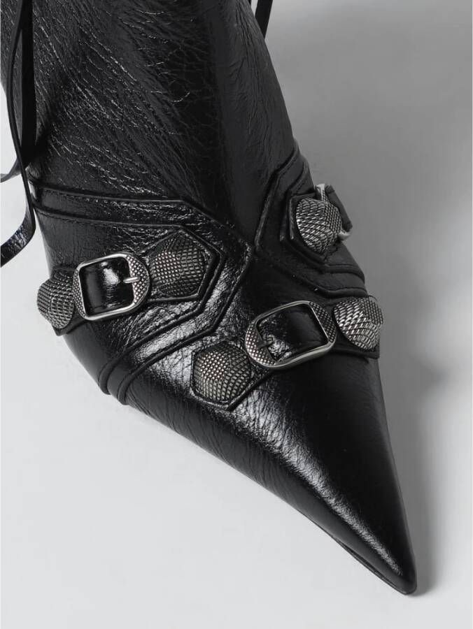 Balenciaga Puntige Neus Gesp Enkellaarzen