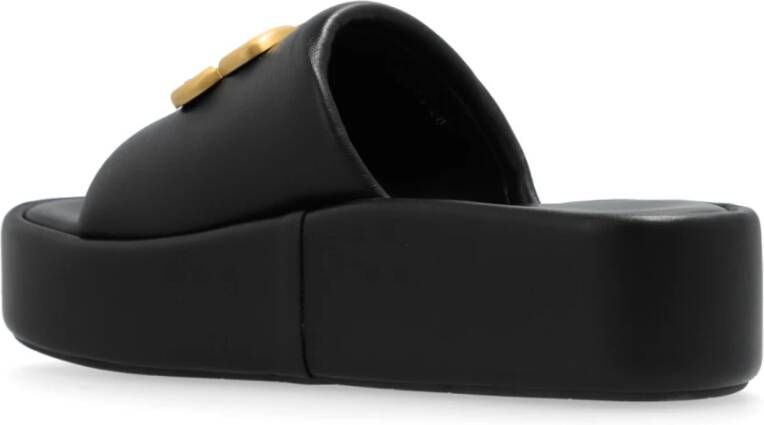 Balenciaga Rise Slides Black Dames