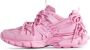 Balenciaga Roze Sneakers Panel Ontwerp Vetersluiting Pink Dames - Thumbnail 2