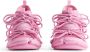 Balenciaga Roze Sneakers Panel Ontwerp Vetersluiting Pink Dames - Thumbnail 5