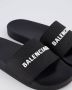 Balenciaga Rubber Pool Slide Sandaal Black Dames - Thumbnail 5