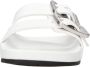 Balenciaga Leather slides Wit Dames - Thumbnail 4