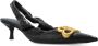 Balenciaga Stijlvolle Leren Slingback Kitten Heel Pumps Black Dames - Thumbnail 8
