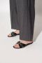 Balenciaga Sliders Zwarte Sandalen met Decoratieve Band en Metalen Hardware Zwart Dames - Thumbnail 2