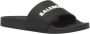 Balenciaga Logo Pool Slide Sandaal Black Heren - Thumbnail 4