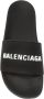 Balenciaga Logo Pool Slide Sandaal Black Heren - Thumbnail 6