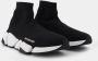 Balenciaga Zwarte Witte Speed 2.0 Sneaker voor Heren Black Heren - Thumbnail 8