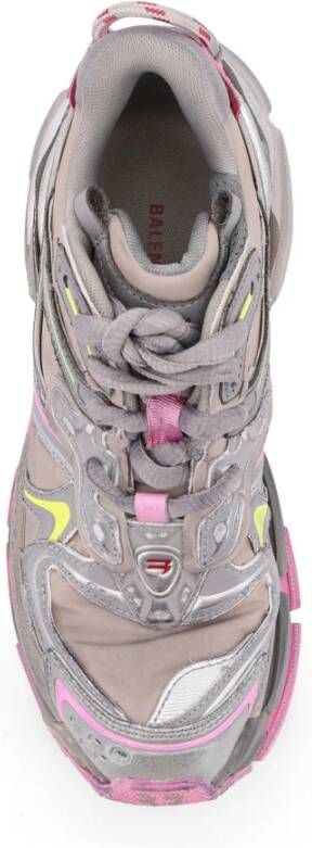 Balenciaga Sneakers met letterlogo en nylon leer