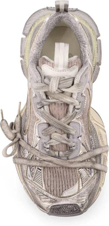 Balenciaga Sneakers met mesh-paneel en metallic-details