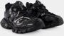 Balenciaga Noir Track Sneakers Zwarte Rubberen Zool Black Unisex - Thumbnail 2