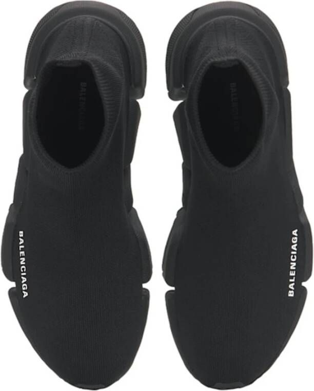 Balenciaga Sok Sneakers met Rubberen Zool Black Dames