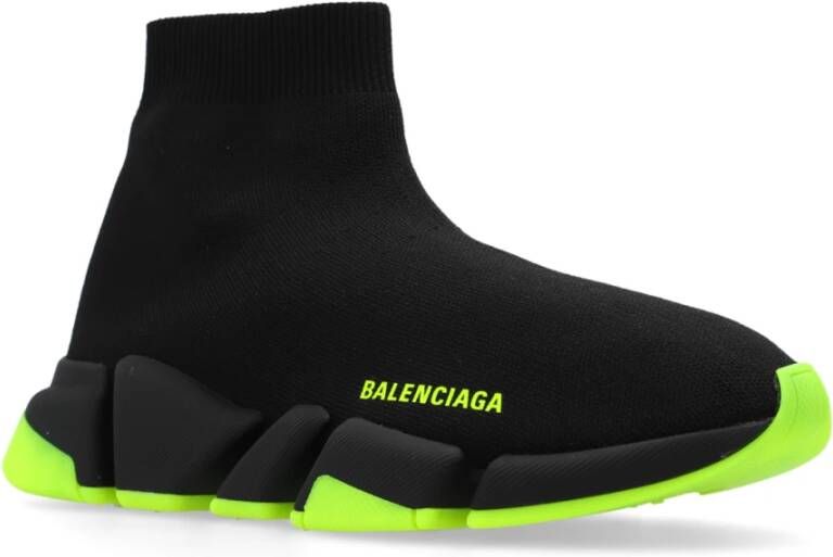 Balenciaga Speed 2.0 Graffiti sneakers met sok Black Dames