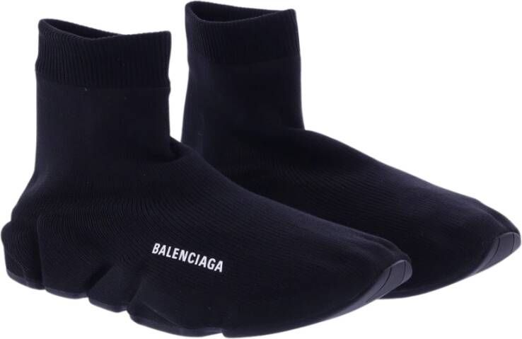 Balenciaga Alloverknit Sneakers Zwart Heren