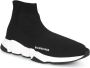 Balenciaga Zwart Witte Speed.2 Sok-Style Sneakers Black - Thumbnail 3