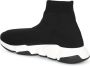 Balenciaga Zwart Witte Speed.2 Sok-Style Sneakers Black Dames - Thumbnail 10