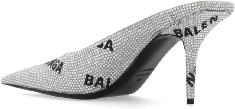 Balenciaga Square Knife muiltjes Grijs Dames