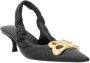 Balenciaga Stijlvolle Leren Slingback Kitten Heel Pumps Black Dames - Thumbnail 2