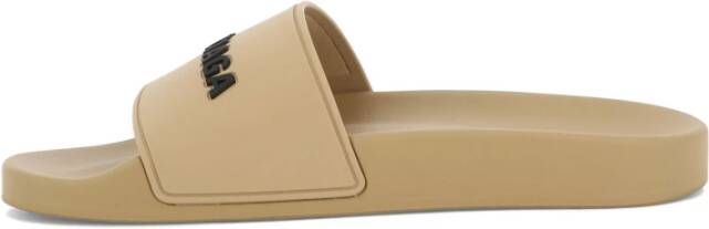 Balenciaga Stijlvolle Sandalen in Polyurethaan en Rubber Beige Dames