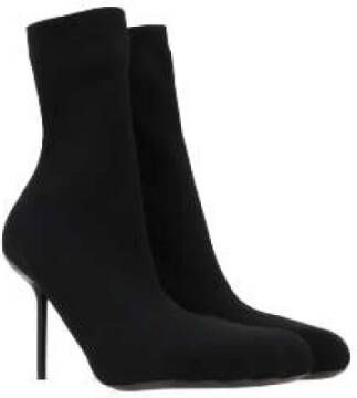 Balenciaga Stretch Gebreide Stiletto Laarzen Zwart Black Dames