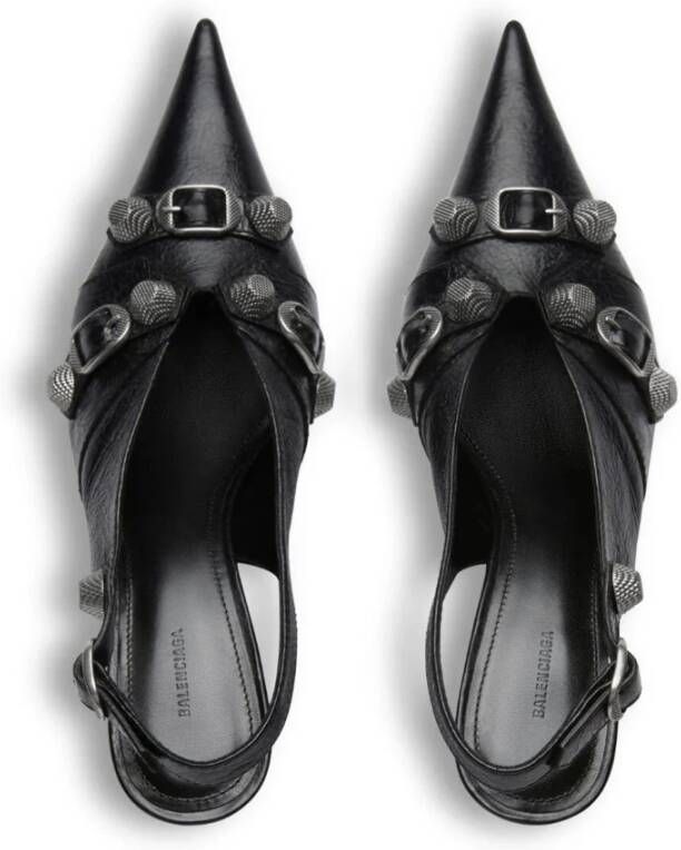 Balenciaga Stud Embellished Slingback Pumps