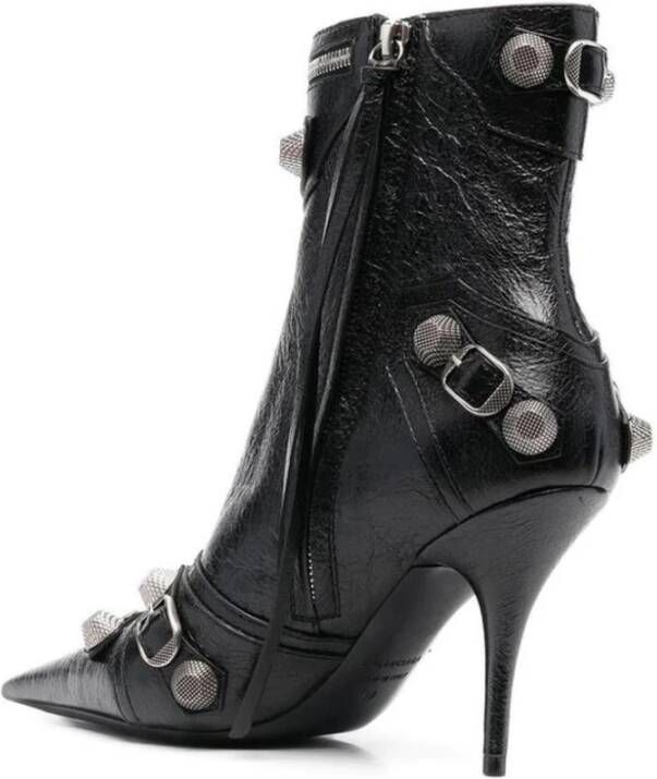 Balenciaga Studded Leren Laarzen met Gesp