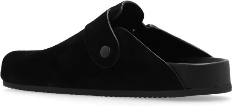 Balenciaga Sunday Suede Slides Black Dames