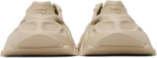 Balenciaga Taupe Cut-Out Lace-up Sneakers Beige Dames
