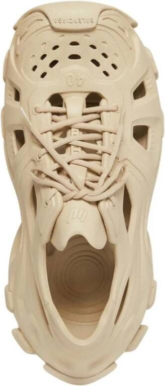 Balenciaga Taupe Cut-Out Sneakers Beige Dames
