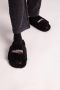 Balenciaga Furry slipper van imitatiebont met logoborduring - Thumbnail 5