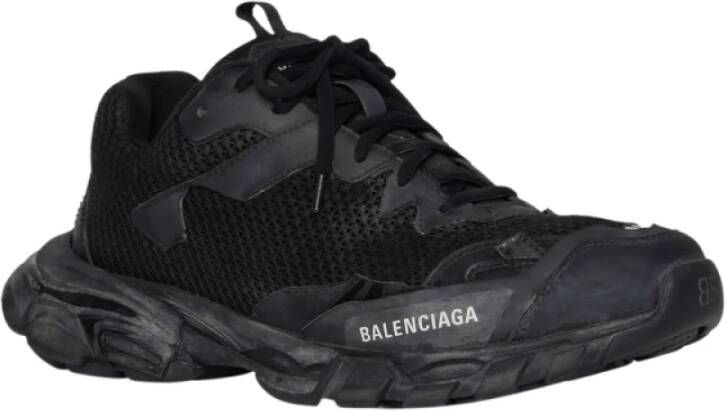 Balenciaga Track 3 Mesh en Nylon Sneakers Black Heren