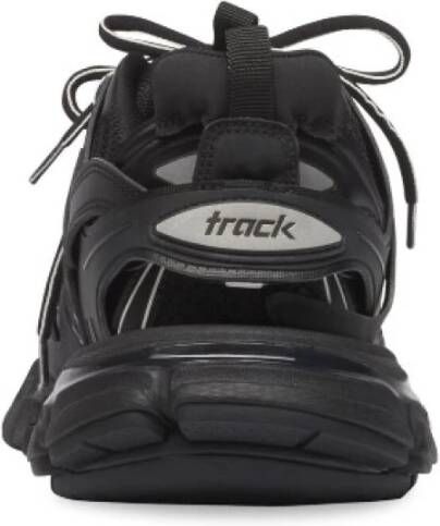 Balenciaga Track Sneakers Nylon en Mesh Leer-Vrij Black Dames