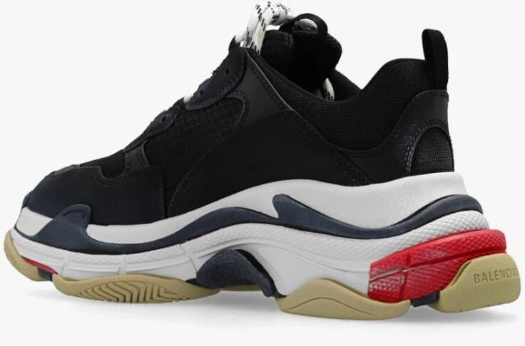 Balenciaga Triple S Lage Sneakers Black Heren