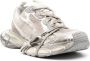 Balenciaga Versleten Mesh Sneakers met Logo Details - Thumbnail 3