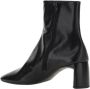 Balenciaga Vierkante Neus Leren Enkellaars Zwart - Thumbnail 2