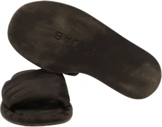 Balenciaga Vintage Pre-owned Canvas sandals Black Dames