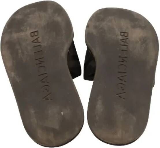 Balenciaga Vintage Pre-owned Canvas sandals Black Dames