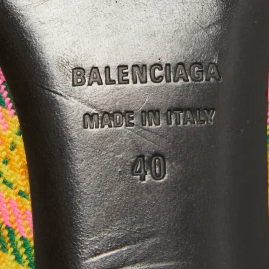 Balenciaga Vintage Pre-owned Canvas sandals Yellow Dames