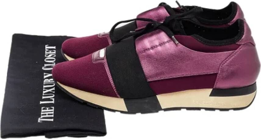 Balenciaga Vintage Pre-owned Canvas sneakers Purple Dames