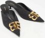 Balenciaga Vintage Pre-owned Denim sandals Black Dames - Thumbnail 4