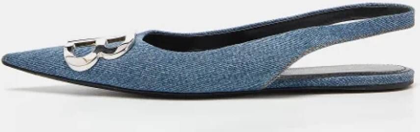 Balenciaga Vintage Pre-owned Denim sandals Blue Dames