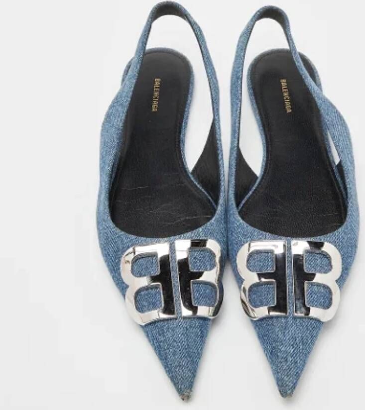 Balenciaga Vintage Pre-owned Denim sandals Blue Dames
