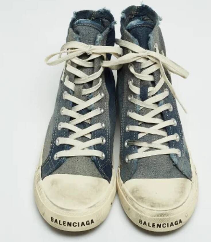 Balenciaga Vintage Pre-owned Denim sneakers Blue Dames