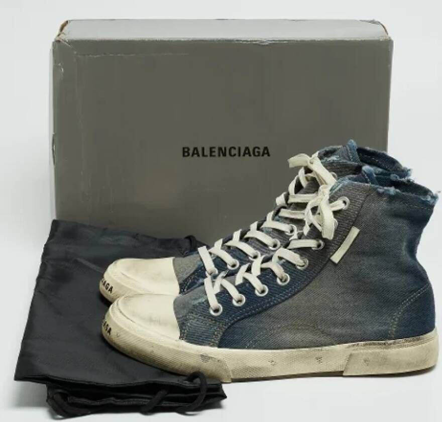 Balenciaga Vintage Pre-owned Denim sneakers Blue Dames